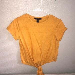Yellow tie Forever 21 tee